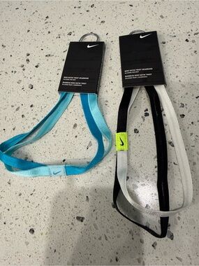 New womens girls NikeTwist Headbands - Teal & Aqua Duo bundle
